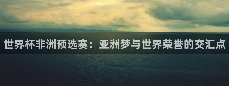 2026世界杯亚洲预选赛赛程:世界杯非洲预选赛:亚洲梦与世界荣誉的交汇点